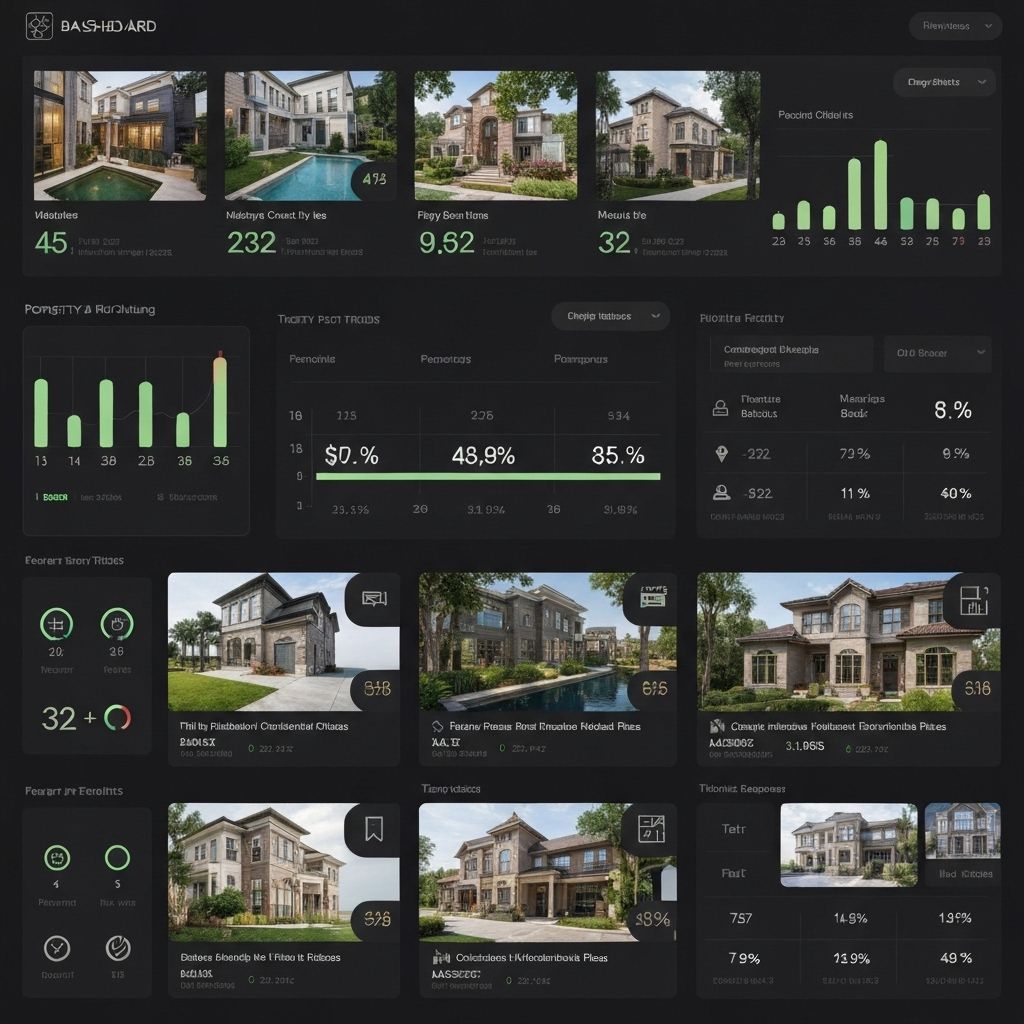 Custom property website dashboard